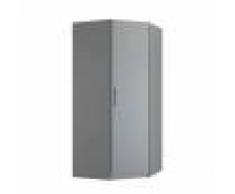Maisonetstyles Armoire d'angle 1 porte 100/100x60x219 cm grise - JANSEN