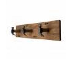 SO INSIDE Porte-manteau mural 3 crochets design industriel 60cm Tinesixe