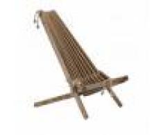 EcoFurn Chilienne pliante en pin massif huilée brune