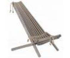 EcoFurn Chilienne pliante en pin massif huilée grise