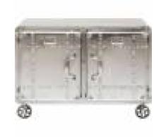 Kare Design Commode industrielle 2 portes en acier