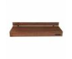 Balkonbar Bar table pour balcon en chne foncé balustrade ronde