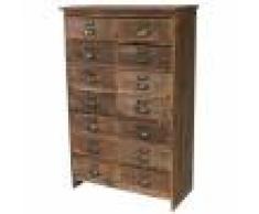 Chemin de Campagne Chiffonnier grainetier en vieux bois recyclé tiroir