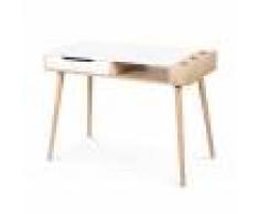 Bureau enfant blanc et hêtre Sofie - H81 cm