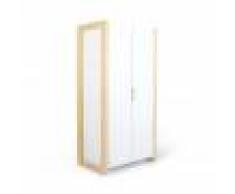 Armoire 2 portes FRAMA chambre enfant - Blanc - H160 cm