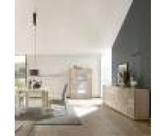 NOUVOMEUBLE Séjour couleur chêne enfilade 4 portes et table 180 ELMA 3