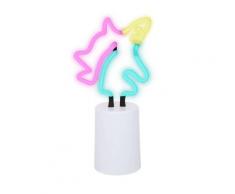 UNICORN-Lampe à poser Néon Licorne Rose/jaune/Turquoise H23cm rose jaune et turquoise Sunnylife