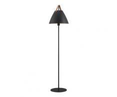 STRAP-Lampadaire Métal/Cuir H153cm Noir Design For The People - designé par BJØRN+BALLE