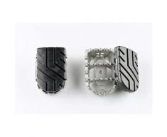 SW-Motech Repose-pieds ION - Acier inoxydable. Par paire., noir-argent