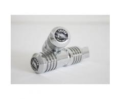 FALCON Round Style passager repose-pieds en acier chromé argent