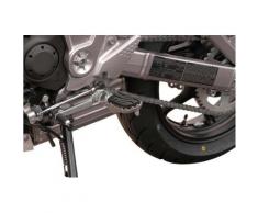 SW-Motech Kit de repose-pieds ION - Kawasaki Versys 650 / ZRX1200 / Z1000 / Z900RS., noir-argent