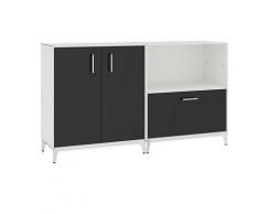 Armoire extra-basse portes battantes, 1 tiroir, 1 casier | mauser