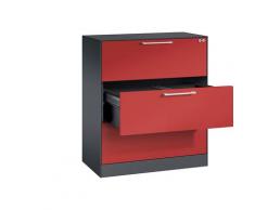Classeur pour dossiers suspendus ASISTO largeur 800 mm, 3 tiroirs | CP