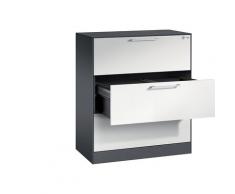 Classeur pour dossiers suspendus ASISTO largeur 800 mm, 3 tiroirs | CP