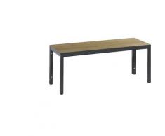 Banc de vestiaire BASIC PLUS sans dossier surface de l'assise en stratifié HPL, sans grille pour chaussures | CP