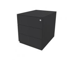 Caisson roulant Note™, avec 3 tiroirs universels h x l x p 502 x 420 x 565 mm, avec barre servant de poignée et plateau de finition | BISLEY