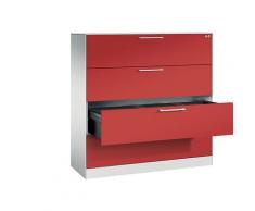 Classeur pour dossiers suspendus ASISTO largeur 1200 mm, 4 tiroirs | CP