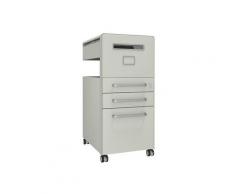 Meuble de rangement mobile Bite™ avec 1 tableau à épingler, ouvrable à droite avec 2 tiroirs universels et 1 classeur pour dossiers suspendus | BISLEY