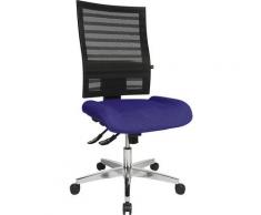 Chaise de bureau pivotante dossier résille noir | Topstar