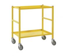 Chariot à 2 plateaux 4 roulettes pivotantes | Kongamek