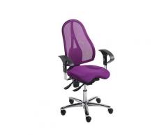 Chaise de bureau pivotante, contact permanent et assise Orthositz® avec Body Balance Tec®, dossier résille | Topstar