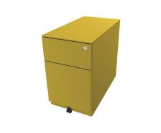Caisson roulant Note™, avec 1 tiroir pour DS, 1 tiroir universel h x l x p 502 x 300 x 565 mm, avec barre servant de poignée et plateau de finition |