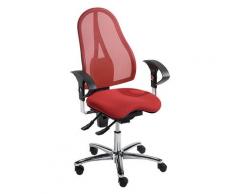 Chaise de bureau pivotante, contact permanent et assise Orthositz® avec Body Balance Tec®, dossier résille | Topstar