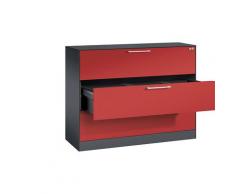 Classeur pour dossiers suspendus ASISTO largeur 1200 mm, 3 tiroirs | CP
