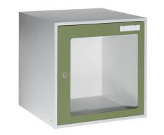 Casier verrouillable vitré h x l x p 450 x 450 x 450 mm | QUIPO
