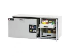 Caisson combiné résistant au feu 90 minutes largeur 1402 mm, 3 tiroirs | asecos