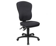 Chaise de bureau pivotante standard sans accoudoirs, avec soutien lombaire | Topstar