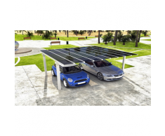 Carport Aluminium E-NAO Abri Voiture:Taille: L (m) 3 m x P (m) 4 m