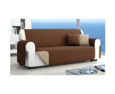 Housse de canapé 2 places matelassée et double-face de 230 x 173 cm