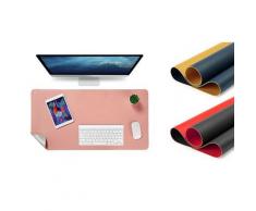 2x Tapis de bureau : rouge-noir et rose-argent