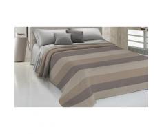 Couvre-lit Yarn en coton teint en fil : 180 x 290 cm / Gris