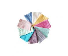 Lot de 5 serviettes de toilette ou cuisine 100% coton : Point