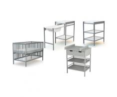 Meubles à langer AT4 : Commode à langer grise