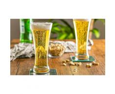 Ensemble de 8 verres à bière Rink Drink Plisner de 380 ml chacun