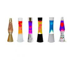 Lampe à lave effet rétro de 40 cm : Base licorne magma avec paillettes colorées