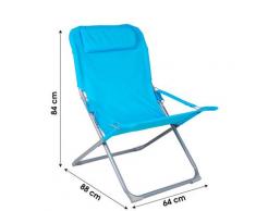 Chilienne 3 positions avec coussin bleu