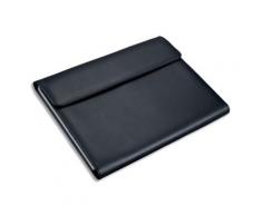 Conférencier Juscha Vado imitation cuir - 33 x 26 x 4 cm - avec porte-bloc, trieur 12 cmpts et pochettes - noir