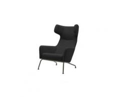 Fauteuil HAVANA à oreilles en tissu gris graphite SOFTLINE