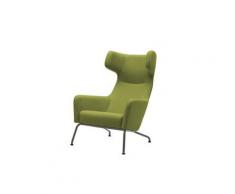 Fauteuil HAVANA à oreilles en microfibre vert SOFTLINE