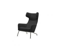Fauteuil HAVANA à oreilles en microfibre gris anthracite SOFTLINE