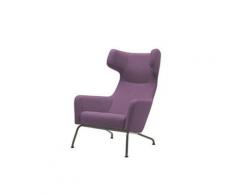 Fauteuil HAVANA à oreilles en microfibre rose SOFTLINE