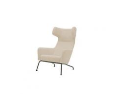 Fauteuil HAVANA à oreilles en microfibre taupe clair SOFTLINE