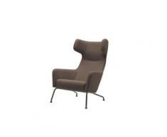 Fauteuil HAVANA à oreilles en microfibre châtaigne SOFTLINE