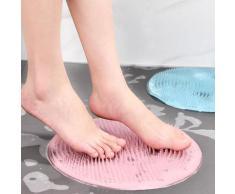 Coussin de Massage de bain en Silicone, brosse ronde de 31cm pour paresseux, lavage des pieds,