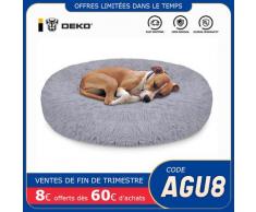 DEKO – lit pour chien et chat, niche ronde Super douce, moelleux, maison, coussin de couchage chaud