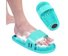 Coussin de Massage de bain en Silicone, brosse pour paresseux, lavage des pieds, nettoyer la peau
